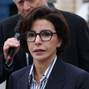Rachida Dati et Brigitte Macron se sont rendues à l'Institut français de la mode

Rachida Dati, Ministre de la Culture - Hommage national à Robert Badinter devant le ministère de la Justice sur la place Vendôme à Paris le 14 février 2024. L'ancien garde des Sceaux, artisan de l'abolition de la peine de mort, est décédé vendredi dernier à l'âge de 95 ans. © Dominique Jacovides/Bestimage