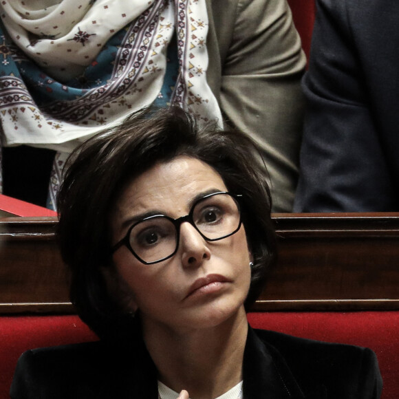 La ministre de la culture, Rachida Dati - Séance de questions au gouvernement à l'Assemblée nationale, à Paris, France, le 13 février 2024. © Stéphane Lemouton/Bestimage