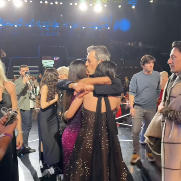 Michaël Goldman avec Karima Charni et Lucie Bernardoni après la finale de la "Star Academy". Instagram