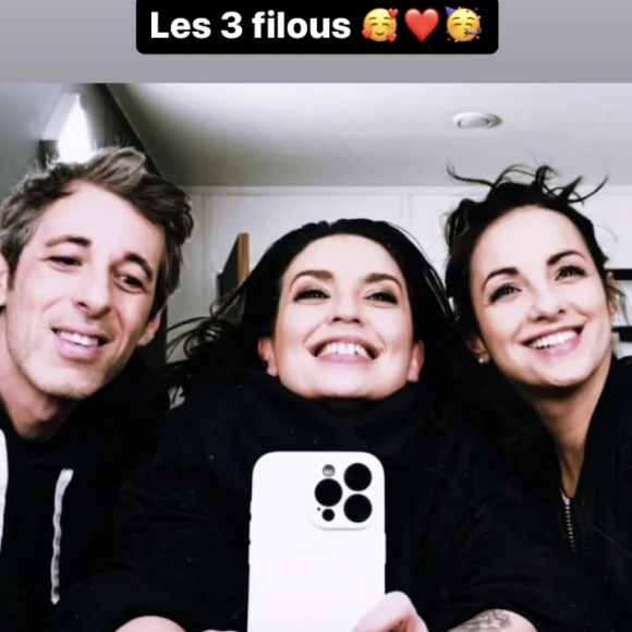 Lucie Bernardoni, Malika Benjelloun et Michaël Goldman heureux de se retrouver. Instagram