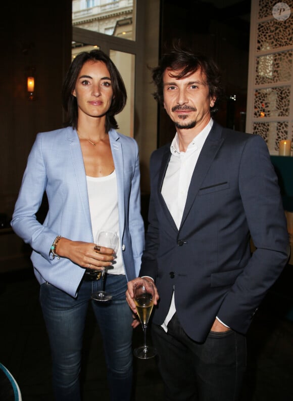 Exclusif - Margot Laffite et son ex-compagnon Arnaud Tsamère - Fête pour le 1er anniversaire du restaurant "Victoria 1836" à Paris, le 2 septembre 2015. 