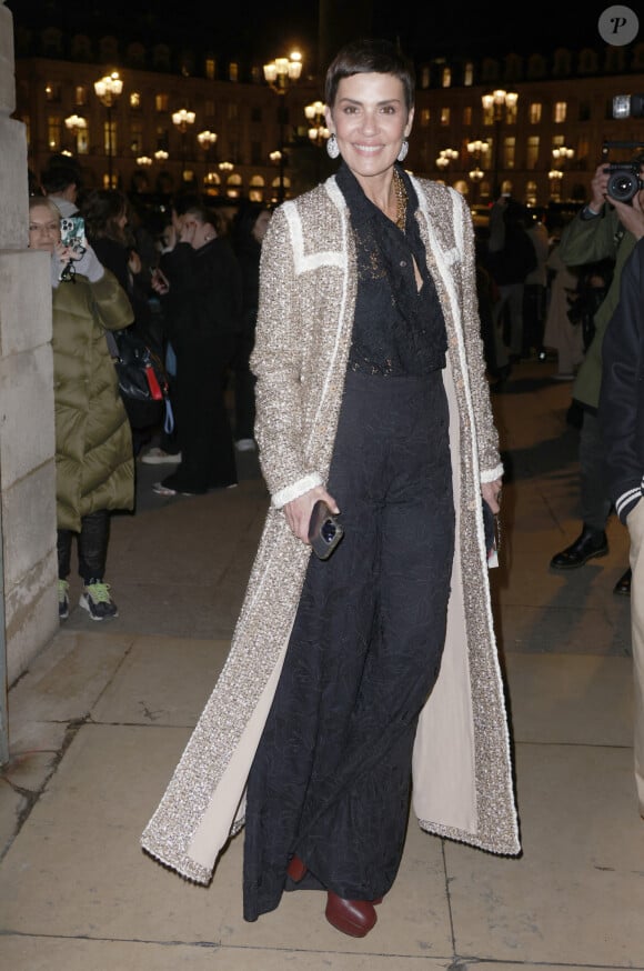 Cristina Cordula - Arrivées au défilé de mode Giambattista Valli Haute Couture printemps/été 2024 (PFW) à Paris le 22 janvier 2024. © Christophe Aubert via Bestimage 