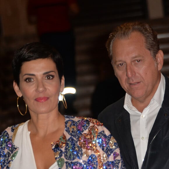 Cristina Cordula et son mari Frédéric Cassin - Soirée de lancement d'Octobre Rose (le mois de lutte contre le cancer du sein) au Palais Chaillot à Paris le 28 septembre 2015. Lors de cette soirée prestigieuse, les équipes de l'association "Le cancer du sein, Parlons-en!" et les dirigeants du groupe Estée Lauder illumineront la Tour Eiffel en rose.