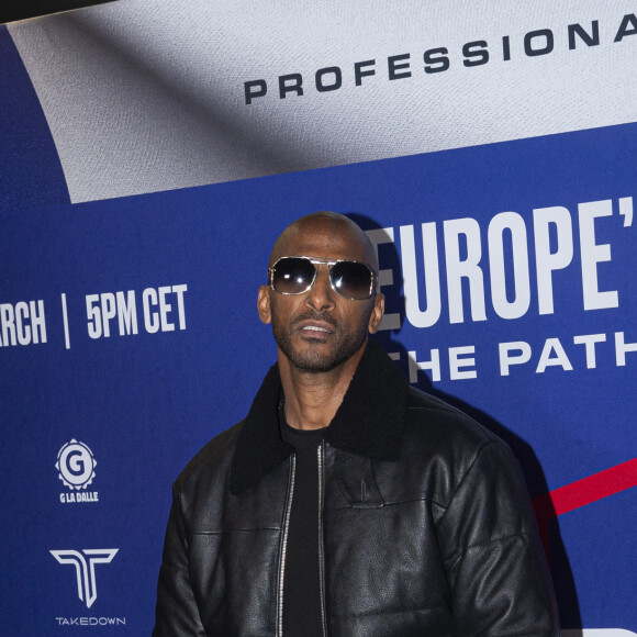 Stomy Bugsy - Célébrités assistent aux combats de MMA, Professional Fighters League Europe (PFL) à l'accord Arena de Bercy à Paris le 7 mars 2024. © Pierre Perusseau/Bestimage