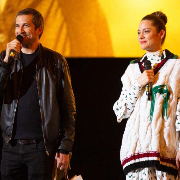 Marion Cotillard et son compagnon Guillaume Canet lors de l'avant-première du film "Nous finirons ensemble" au cinéma UGC Brouckère à Bruxelles, Belgique, le 23 avril 2019. © Alain Rolland/ImageBuzz/Bestimage 