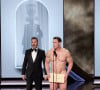 Jimmy Kimmel et John Cena - 96e cérémonie des Oscars au Dolby Theater à Hollywood, le 10 mars 2024.