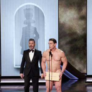 Jimmy Kimmel et John Cena - 96e cérémonie des Oscars au Dolby Theater à Hollywood, le 10 mars 2024.