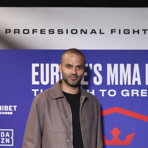 Tony Parker - Célébrités assistent aux combats de MMA, Professional Fighters League Europe (PFL) à l’accord Arena de Bercy à Paris le 7 mars 2024. © PFL Europe via Bestimage