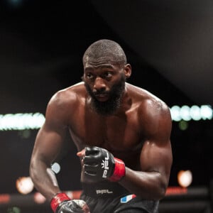 PFL Europe - Combat de MMA : "Baki" Baïssangour Chamsoudinov s'impose face à Cédric Doumbe par arrêt de l'arbitre à l'Accor Arena à Paris le 7 mars 2024. © PFL Europe via Bestimage