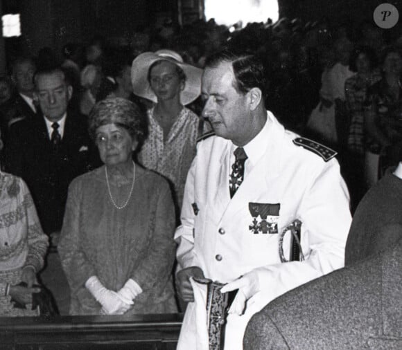 Philippe de Gaulle - Mariage religieux de Yves de Gaulle et Laurence à Cannes. Le 22 août 1977 © Jean-Claude Woestelandt / Bestimage