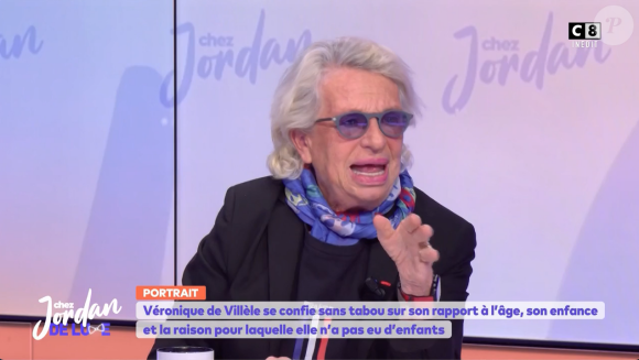 Véronique de Villele dans l'émission Chez Jordan de Luxe sur C8. Le 13 mars 2024.