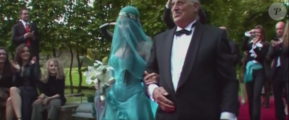 Rares images du mariage de Florent Pagny et sa femme Azucena, dans le documentaire "Florent raconte Pagny", sur France 3 le 15 mars 2024.