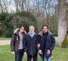 Exclusif - Alain Delon avec ses fils Anthony et Alain-Fabien Delon le jour de son anniversaire le 8 novembre 2021 à Douchy. © Anthony Delon via Bestimage
