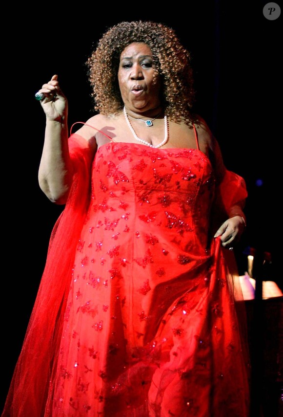 Aretha Franklin en concert au Seminole Hard Rock Hotel and Casino, à Hollywood en Floride, le 16 mars 2010 !