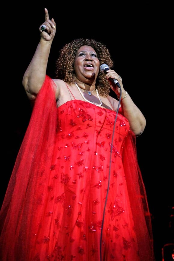 Aretha Franklin en concert au Seminole Hard Rock Hotel and Casino, à Hollywood en Floride, le 16 mars 2010 !