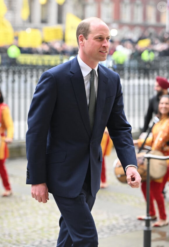 La famille royale britannique et les invités arrivent pour assister au service de célébration de la Journée du Commonwealth (Commonwealth Day) à l'abbaye de Westminster à Londres, célébré cette année en l'absence de Charles III et de Kate. Londres, le 11 mars 2024. 