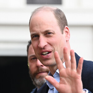 Le prince William, prince de Galles arrive pour visiter le terrain de cricket Kia Oval à Londres, Royaume Uni, le 8 mars 2024. 