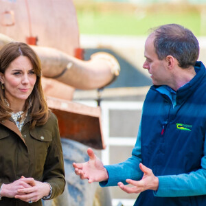 Le prince William et Catherine Kate Middleton lors d'une visite de la ferme Teagasc Research Farm dans le comté de Meath, Irlande le 4 mars 2020.