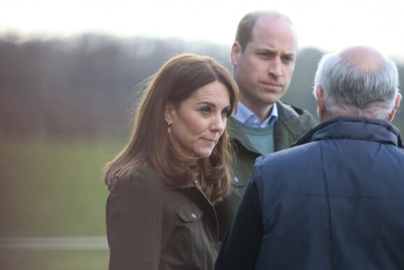 Le fait de l'avoir vue dans une ferme près de Windsor où elle vit va rassurer les esprits
Le prince William et Catherine Kate Middleton lors d'une visite de la ferme Teagasc Research Farm dans le comté de Meath, Irlande le 4 mars 2020.