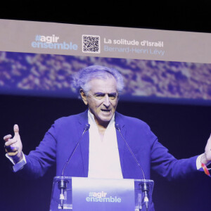 pour la présentation du dernier livre de Bernard-Henri Lévy
Bernard-Henri Lévy lors de la Grande Conférence du collectif agirensemble à l'occasion de la présentation du livre de BHL "Solitude d'Israël" à la salle Pleyel à Paris le 19 mars 2024. © Marc Ausset-Lacroix / Bestimage