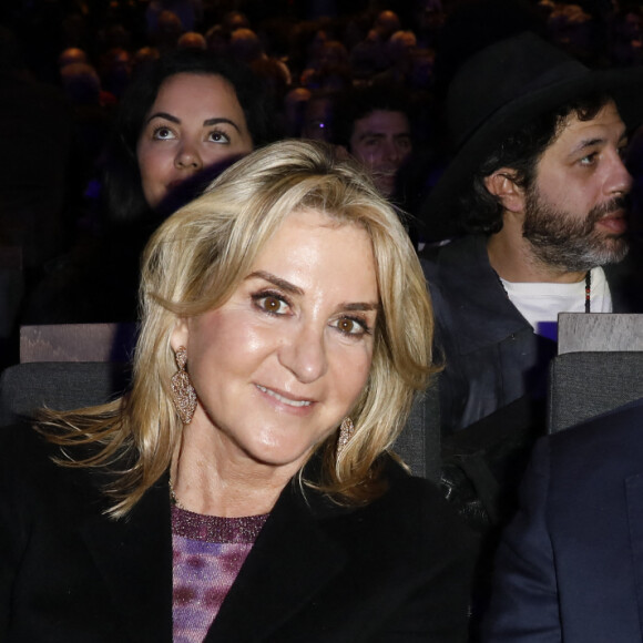 Manuel Valls et sa femme Susana Gallardo lors de la Grande Conférence du collectif agirensemble à l'occasion de la présentation du livre de BHL "Solitude d'Israël" à la salle Pleyel à Paris le 19 mars 2024. © Marc Ausset-Lacroix / Bestimage