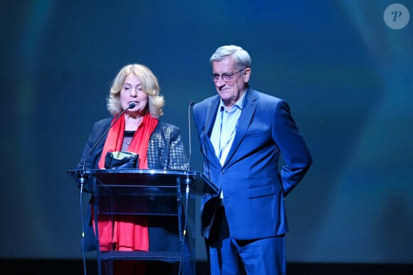 Danielle et Patrick de Giovanni - 3e cérémonie de remise des prix DAPAT au théâtre du Rond-Point à Paris, le 18 mars 2024. © Rachid Bellak / Bestimage
