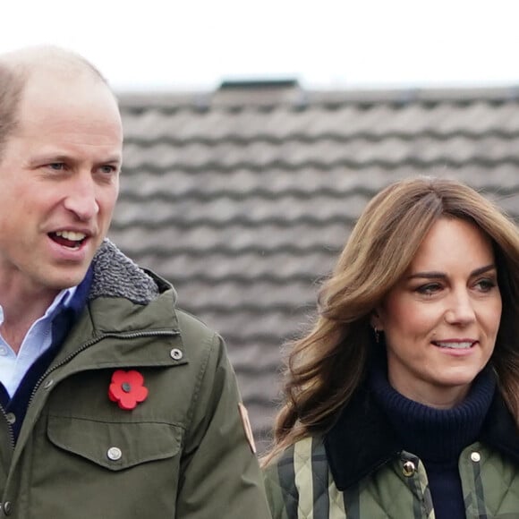 Le prince William, prince de Galles, et Catherine (Kate) Middleton, princesse de Galles, visitent Outfit Moray, une organisation caritative primée à Moray (Ecosse), le 2 novembre 2023. Connus sous le nom de duc et duchesse de Rothesay lorsqu'ils sont en Écosse, visitent cet organisme qui propose des programmes d'apprentissage en plein air et d'activités d'aventure qui changent la vie des jeunes de Moray, en Écosse. 