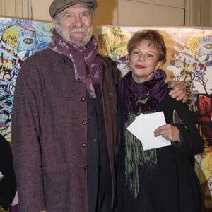 Jean-Pierre Marielle et sa femme Agathe Natanson lors du gala d'Enfance Majuscule donné au profit de l'enfance maltraitée à la salle Gaveau à Paris, France, le 20 mars 2017. © Pierre Perusseau/Bestimage