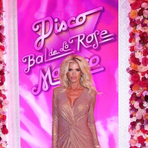 Victoria Silvstedt - Bal de la Rose "Disco" 2024 au profit de la Fondation Princesse Grace dans la Salle des Étoiles du Sporting Monte-Carlo à Monaco le 23 mars 2024. © JC Vinaj / Pool Monaco / Bestimage 
