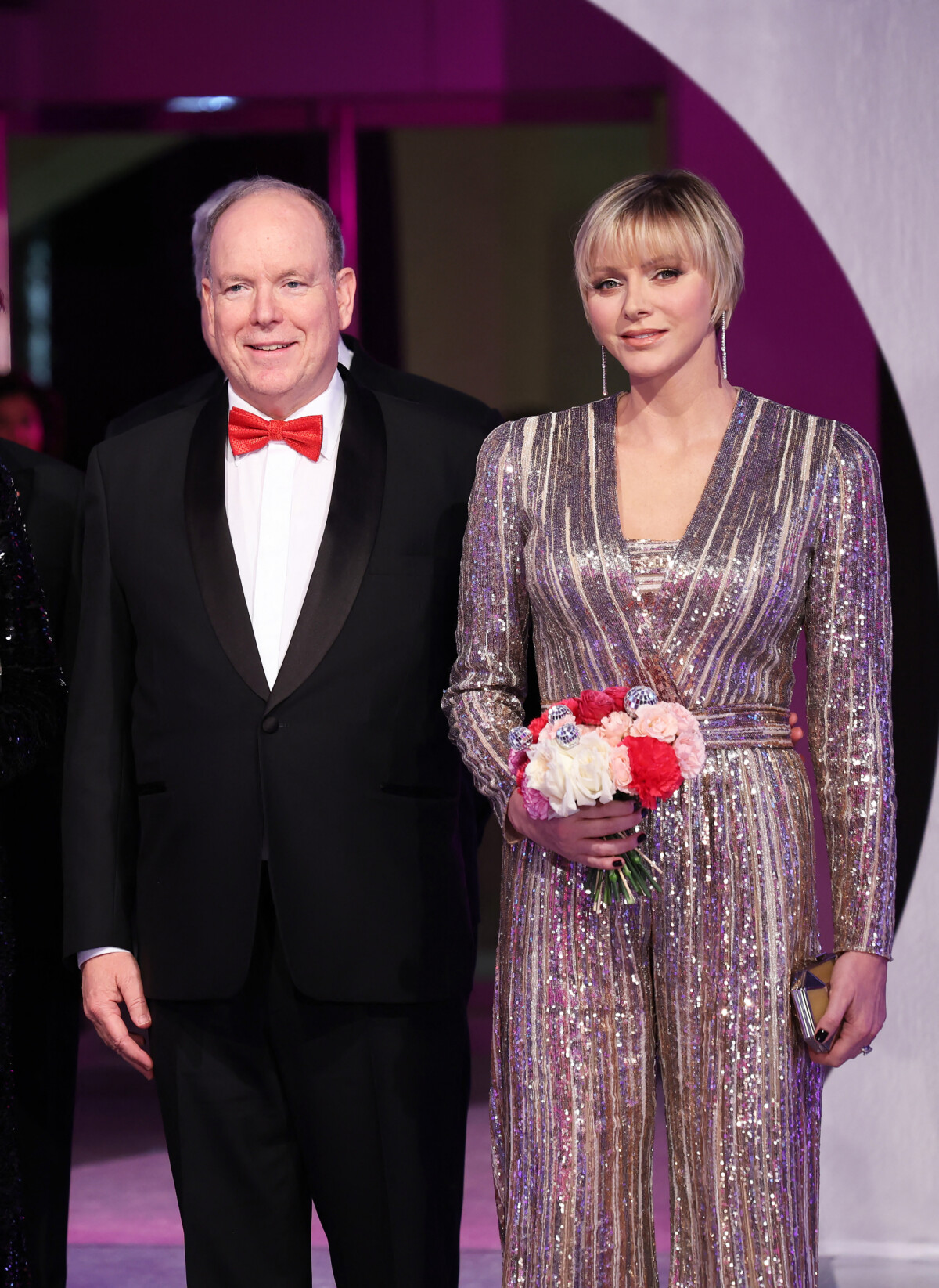 Photo : Le prince Albert II de Monaco et la princesse Charlene - Bal de la  Rose 