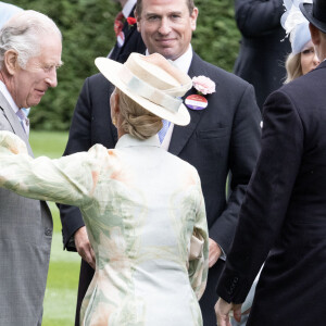 Le roi Charles III d'Angleterre et Zara Tindall - Premier jour de la course hippique Royal Ascot 2023. Le 20 juin 2023