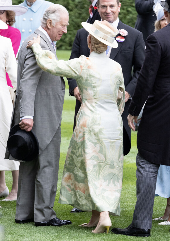 Le roi Charles III d'Angleterre et Zara Tindall - Premier jour de la course hippique Royal Ascot 2023. Le 20 juin 2023