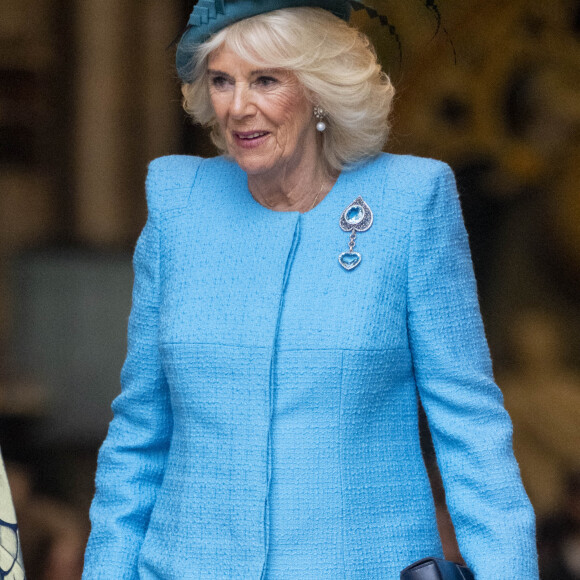 La famille royale britannique et les invités arrivent pour assister au service de célébration de la Journée du Commonwealth (Commonwealth Day) à l'abbaye de Westminster à Londres, célébré cette année en l'absence de Charles III et de Kate. Londres, le 11 mars 2024. 