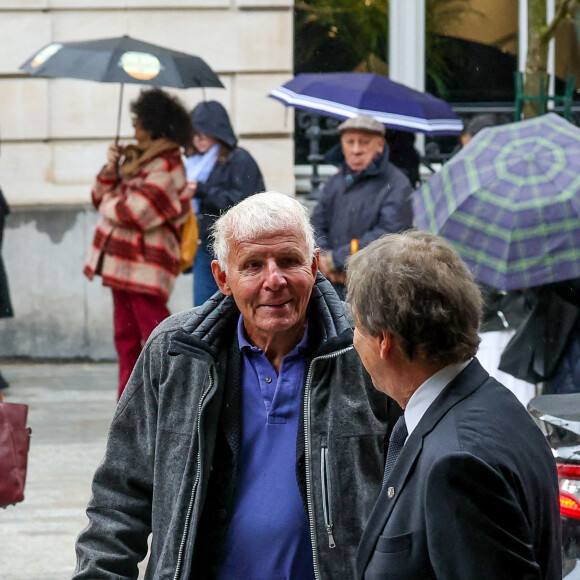 Patrick Poivre d'Arvor (PPDA) - Obsèques de l'ancien ministre de la Culture Frédéric Mitterrand en l'Église Saint-Thomas d'Aquin à Paris. Le 26 mars 2024 © Moreau-Jacovides / Bestimage