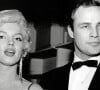 Parmi les multiples histoires d'amour de Marlon Brando, celle qu'il aurait vévue avec Marylin Monroe a fait couler beaucoup d'encre.
Marilyn Monroe et Marlon Brando assistent à la première d'un film en 1955. Photo by CPC / JoeMartinez NetropolisPicturelux / Avalon /ABACAPRESS.COM
