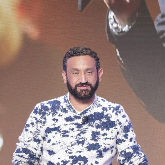 Exclusif - Cyril Hanouna sur le plateau de l'enregistrement de l'émission " Face à Hanouna " présentée par C.Hanouna et diffusée sur C8 le 24 mars 2024, à Paris, France, le 21 mars 2024. © Jack Tribeca / Bestimage 