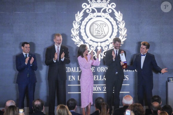 Felipe et Letizia d'Espagne - Remise des prix des Beaux-Arts au Palais des Congrès de Cadix, Andalousie. 3 avril 2024. @ Francisco J. Olmo / Europa Press