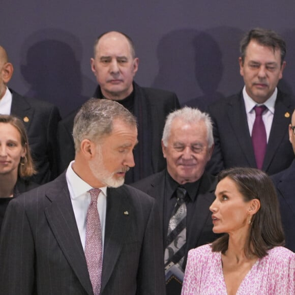 Felipe et Letizia d'Espagne - Remise des prix des Beaux-Arts au Palais des Congrès de Cadix, Andalousie. 3 avril 2024. @ Francisco J. Olmo / Europa Press