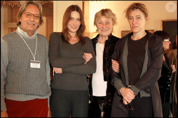 Marisa Bruni Tedeschi et ses filles Carla et Valeria - Soirée concert à la fondation Giorgio Cini à Venise lors de la donation des archives du compositeur Alberto Bruni Tedeschi par sa famille le 3 novembre 2009