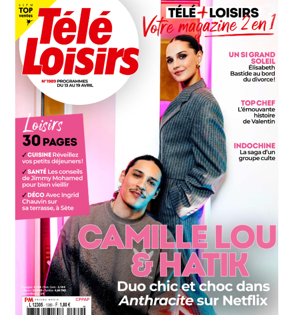 Couverture du magazine "Télé Loisirs" du 8 avril 2024