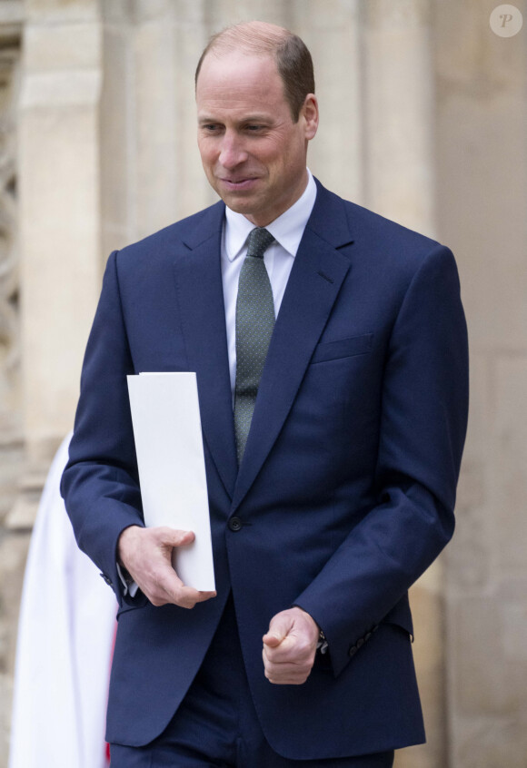 La famille royale britannique et les invités arrivent pour assister au service de célébration de la Journée du Commonwealth (Commonwealth Day) à l'abbaye de Westminster à Londres, célébré cette année en l'absence de Charles III et de Kate. Londres, le 11 mars 2024.
