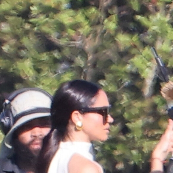Meghan Markle a été rejointe par son amie Serena Williams à l'événement.
Meghan Markle au Royal Salute Polo Challenge à Miami