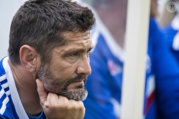 Bixente Lizarazu lors du match d'inauguration du stade Charles de Gaulle à Colombey-les-Deux-Églises entre le Variétés Club de France et le club local le 6 juin 2021. Ce match contre le FC Colombey a été joué au profit de la Fondation Anne-de-Gaulle © Pierre Perusseau / Bestimage