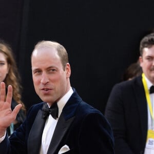 Le prince William, prince de Galles, assiste aux Bafta Film awards au Royal Festival Hall à Londres, le 18 février 2024. 