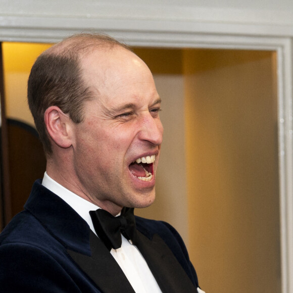Le prince William, prince de Galles, assiste aux Bafta Film awards au Royal Festival Hall à Londres, le 18 février 2024. 