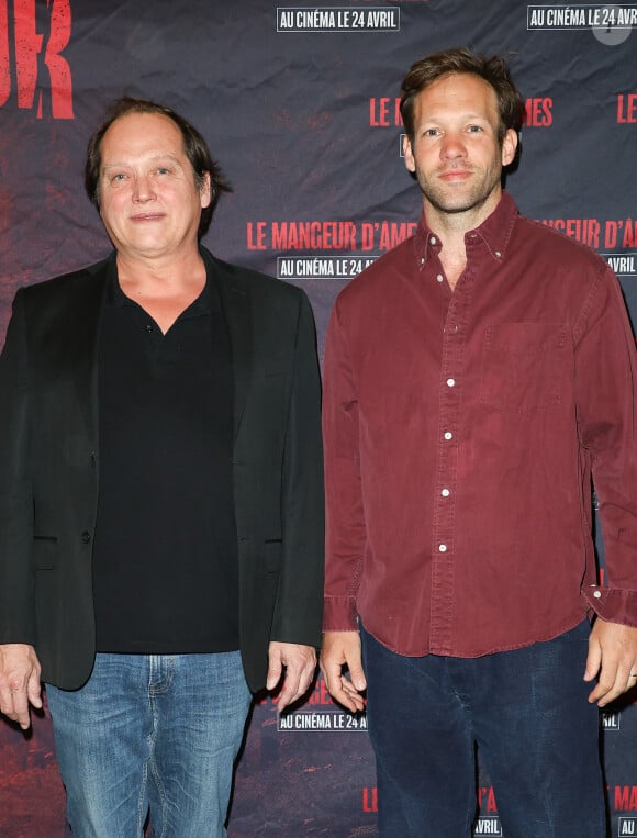 Christophe Favre et Paul Hamy - Avant-première du film "Le mangeur d'âmes" au cinéma Max Linder à Paris le 16 avril 2024. © Coadic Guirec / Bestimage