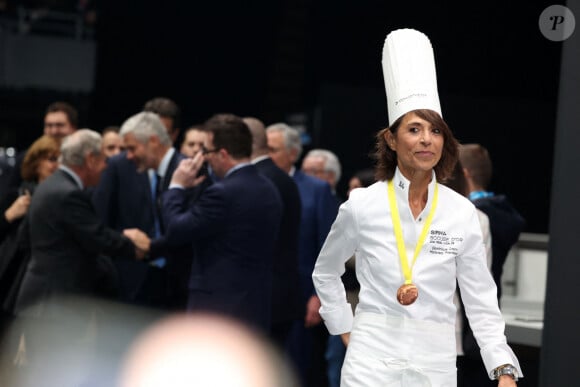 La Cheffe Dominique Crenn (L'Atelier Crenn à San Francisco), Présidente d'Honneur du Jury de la Finale "Bocuse d'Or 2023" lors de la remise de prix des Bocuse d'Or 2023 au Sihra Lyon le 23 janvier 2023. © Jean-Marc Lhomer / Bestimage