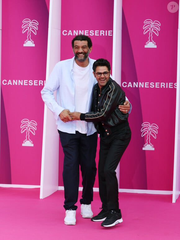 Ramzy Bedia et Jamel Debbouze - Soirée d'ouverture de la 7ème saison de "CanneSeries" à Cannes le 5 avril 2024. © Denis Guignebourg/Bestimage 