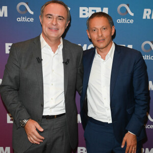 Christophe Delay et Marc-Olivier Fogiel - Conférence de rentrée 2022/2023 BFM TV à Paris le 6 septembre 2022. © Coadic Guirec/Bestimage