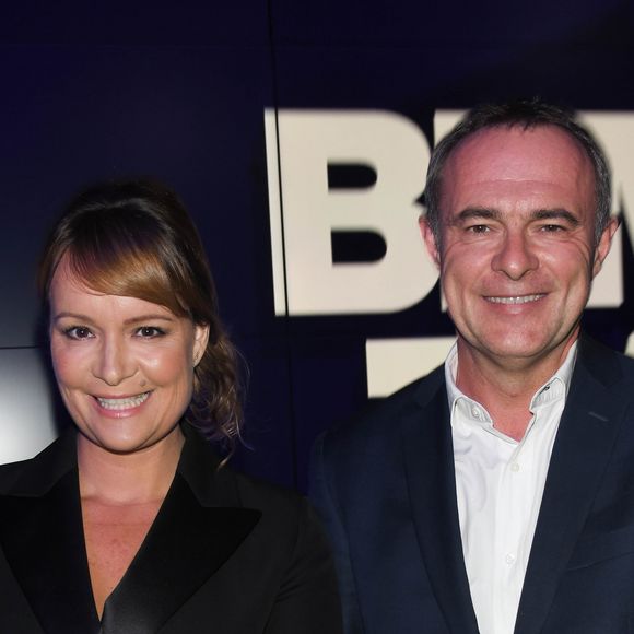 Adeline François et Christophe Delay - Conférence de presse de rentrée de BFM.TV à Paris le 5 septembre 2019. © Guirec Coadic / Bestimage